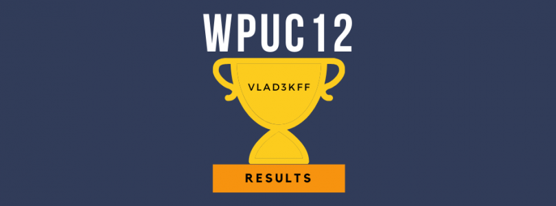 WPUC12 – results of the main UPPERS tournament in 2020